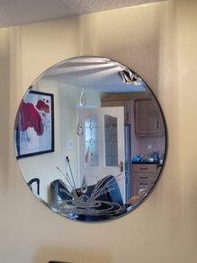 round raindrop mirror