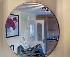 round raindrop mirror