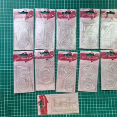 Lot of stamps with numbers