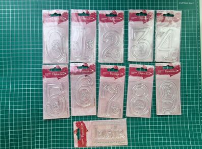 Lot of stamps with numbers