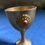 Single Vintage brass egg cup Image 4