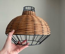 2x Wicker light Shades