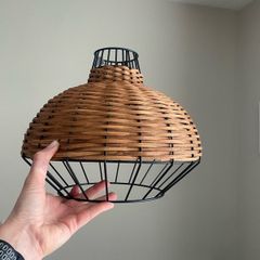 2x Wicker light Shades