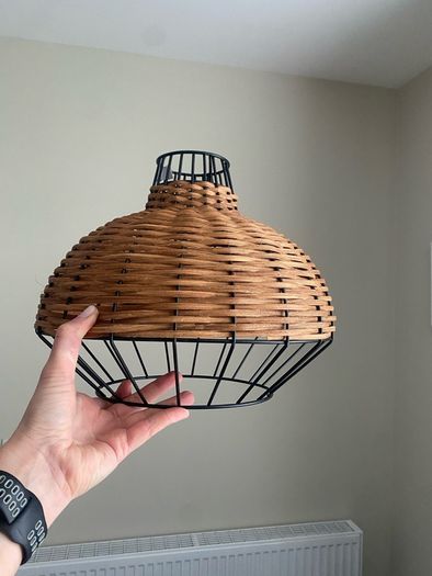 2x Wicker light Shades