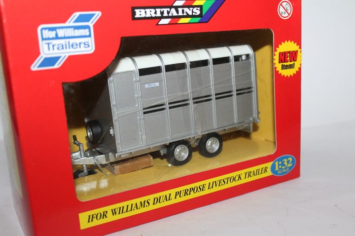 Britains Farm - Ifor Williams - Dual Purpose Livestock Trailer - Mint