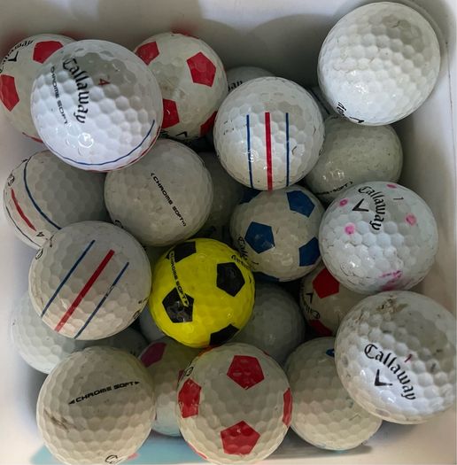50 used Callaway Chrome Soft and Chrome Tour practice grade golf balls