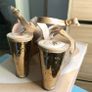 YSL Gold Wedge Platform Heels Image 3