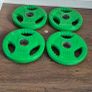 set of 4x5kilo coloured olympic plates Image 4
