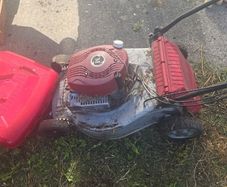 petrol lawnmower