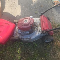 petrol lawnmower