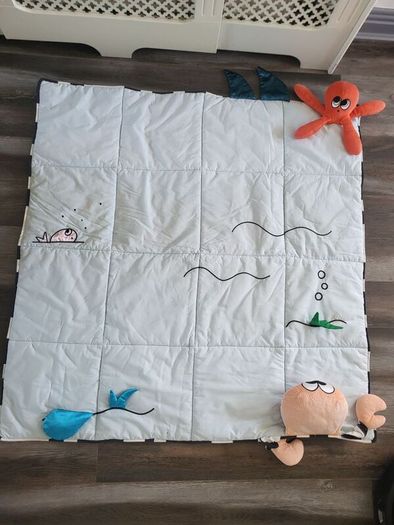 bouncer and play mat