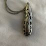Big Black diamond pendant necklace Image 5