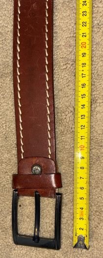 Solid Leather Trouser Belt,Long-123Cm