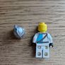 lego castle knight, rare, misprint/factory print on wrong color torso Image 3