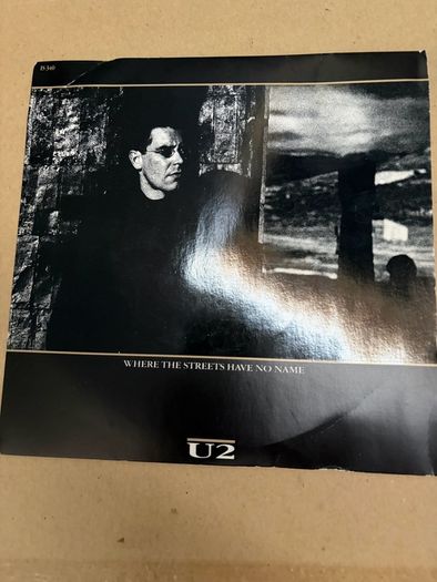 U2 vinyl single. Irish pressing