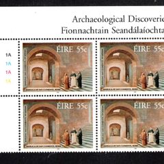 2007 Ireland 150th Anniversary of Archaeological Discoveries (J.Mullooly/San Clemente Basilica) Plate Block 1A1A1A1A Mint Never Hinged (MNH)
