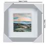 Dollymount Strand, Poolbeg, Dublin, 4x4in framed print by artist Helen Mathews Image 3