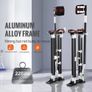 Drywall Stilts Aluminum Tool Stilts 61 cm-102 cm Adjustable Painting Black Image 4