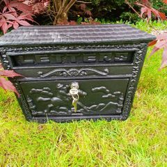 Antique Cast Iron Post Box