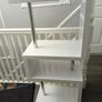 set of shelfs white and chrome perfect condition Image 2