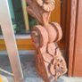 Antique Architectural Carved Wood Wall Sconce Image 2