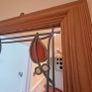 Mirror Oak with lead and stained glass Image 2