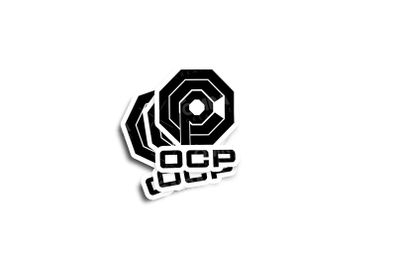 Robocop OCP Omni Consumer Products Glossy Stickers 2-Pack