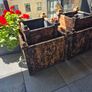 4 wooden planters Image 2