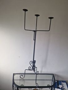 wrought iron candle holder