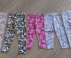 Five brand new 3/4 leggins - size 8/9 years