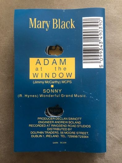 Mary Black - Adam at the Window Cassette Single