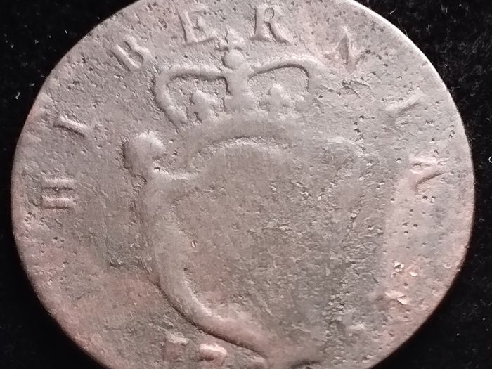 #441 - Hibernia - Ireland - 1753 - Half Penny