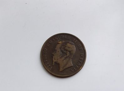 Italy 1862 - 5 Centesimi Coin