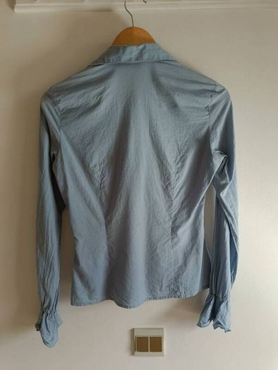 MEXX Blue Tie-Front Blouse