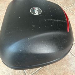 Motorcycle helmet top box