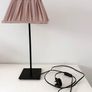 Contemporary Pink Fabric Square Pleated Lamp Image 3