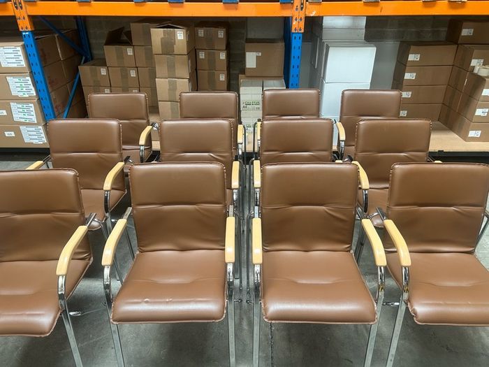 Office Chairs x 12 (Brown)