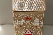 M&amp;S gingerbread house ceramic cookie jar (empty)