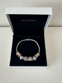 Pandora bracelet and 7 charms