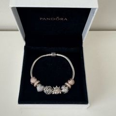 Pandora bracelet and 7 charms