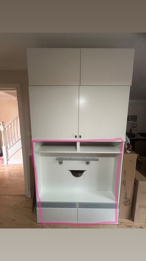 Tv cabinet and shelves