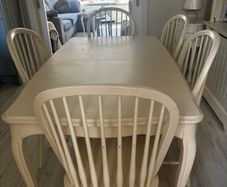 Authentic Laura Ashley cream table & chairs