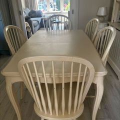 Authentic Laura Ashley cream table & chairs
