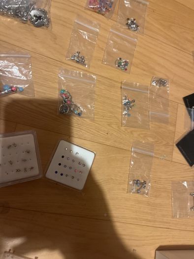 Assortment of peircing shop stock