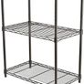 3-Shelf Storage Unit with Height Adjustable Shelves and Adjustable Levelling Feet - 340kg Max Weight, Black (FREE POSTAGE) Image 4