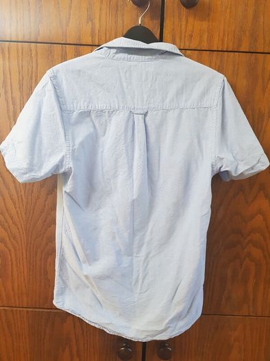Smart light blue short sleeved buttoned summer shirt - Size-XS