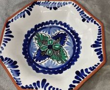 Vintage Terra Cotta Pedestal bowl