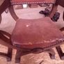 3 Antique X-Frame Oak Armchairs Image 10