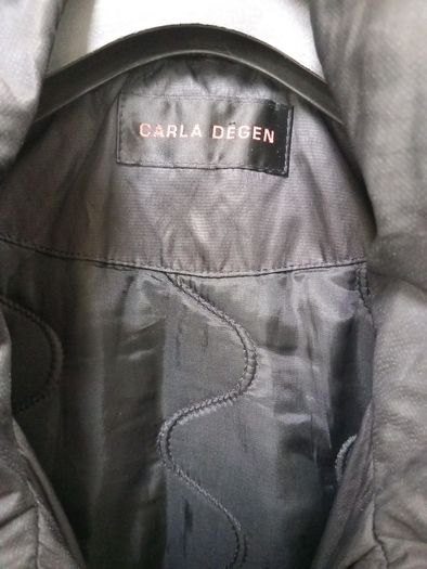 Carla Degen Black Long Coat 14 UK (It46
