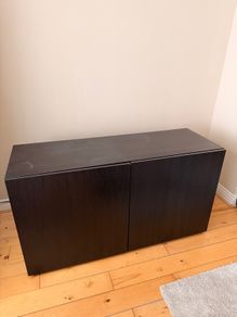 Black-Brown Storage Cabinet